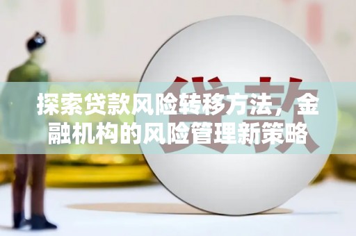 韶关探索贷款风险转移方法，金融机构的风险管理新策略