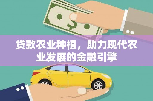 临湘贷款农业种植，助力现代农业发展的金融引擎