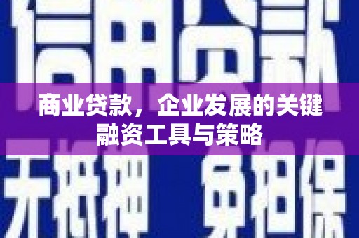 旬阳商业贷款，企业发展的关键融资工具与策略
