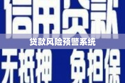 化州贷款风险预警系统