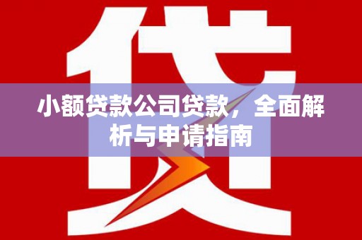 贾汪小额贷款公司贷款，全面解析与申请指南