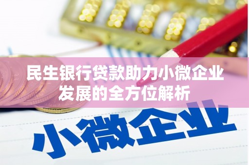 中坜民生银行贷款助力小微企业发展的全方位解析