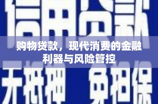 涡阳购物贷款，现代消费的金融利器与风险管控