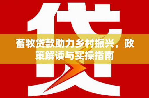 田家庵畜牧贷款助力乡村振兴，政策解读与实操指南