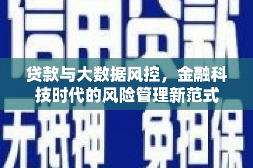 图木舒克贷款与大数据风控，金融科技时代的风险管理新范式