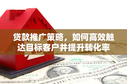 九原贷款推广策略，如何高效触达目标客户并提升转化率