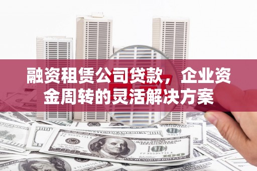 洛扎融资租赁公司贷款，企业资金周转的灵活解决方案