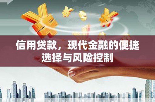 八步信用贷款，现代金融的便捷选择与风险控制