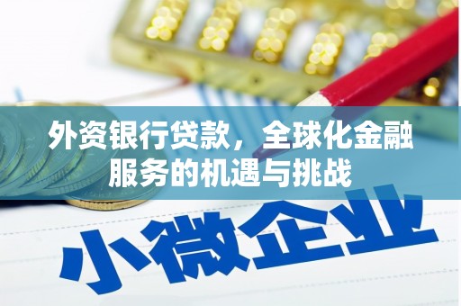 灌阳外资银行贷款，全球化金融服务的机遇与挑战