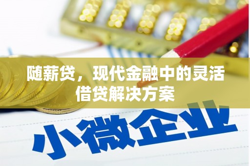 文安随薪贷，现代金融中的灵活借贷解决方案