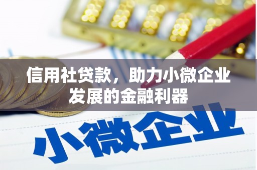 商都信用社贷款，助力小微企业发展的金融利器