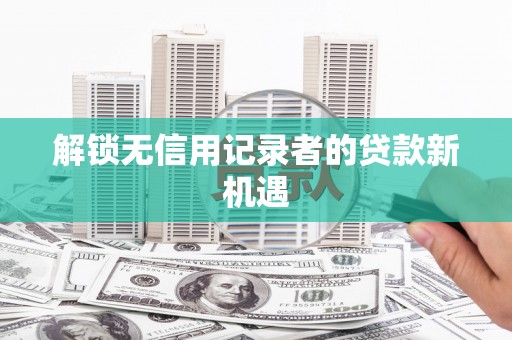 龙沙解锁无信用记录者的贷款新机遇