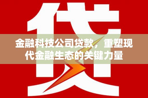 通海金融科技公司贷款，重塑现代金融生态的关键力量