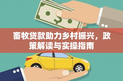 潮安畜牧贷款助力乡村振兴，政策解读与实操指南